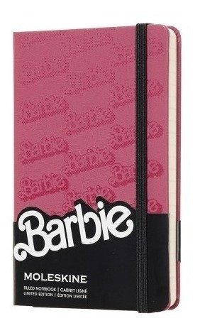 Caderno Moleskine Pautado De Bolso Ed Ltda Barbie Logo 6755
