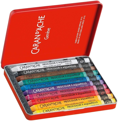 Caran D'Ache Giz Aquarelável Neocolor II 10 Cores 7500310