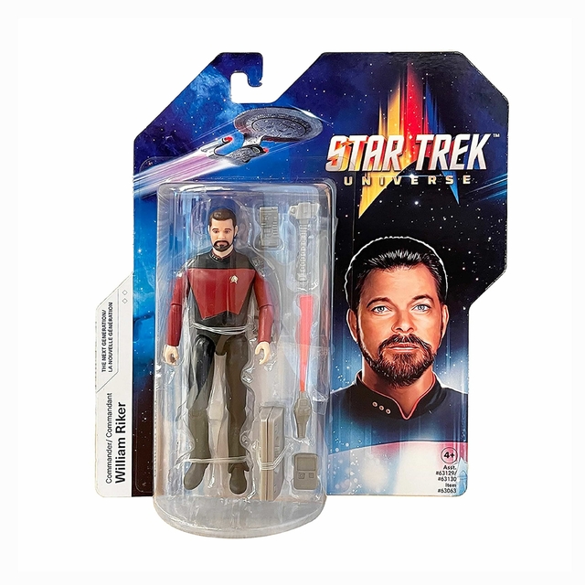 Star Trek Jornada nas Estrelas William Riker 12 Cm 3562 Playmates Sunny