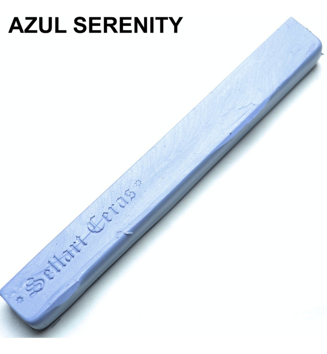 Bastão De Cera Flexível Para Lacre Cor Azul Serenity Sellart