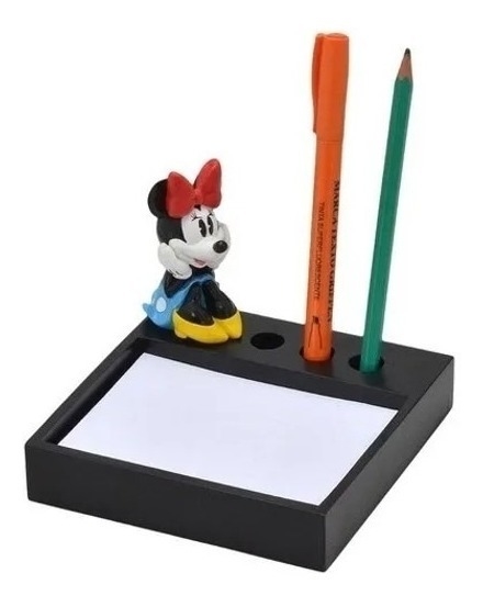 Porta Caneta E Bloco De Notas Minnie Disney 457015 Mabruk