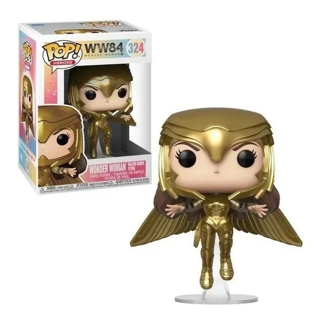 Funko Pop Heroes Wonder Woman Ww84 Golden Armor Flying 324