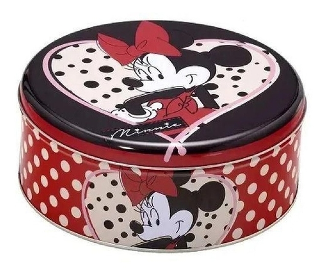 Lata De Metal Decorativa Minnie Mouse 20 Cm Mabruk 458004