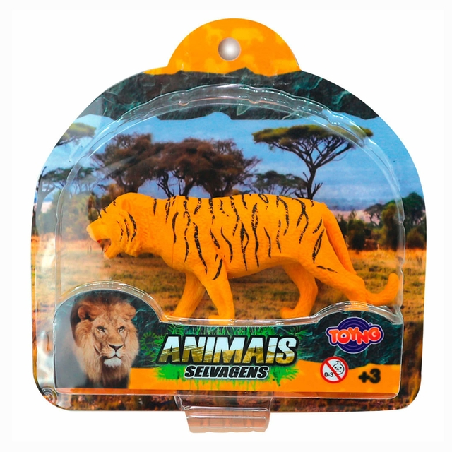 Boneco Animais Selvagens Tigre 10 Cm 43834 Toyng