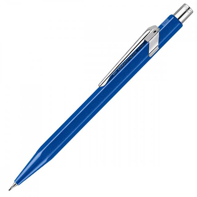 Lapiseira Caran D'Ache 0.7mm Azul Metalizada 844140