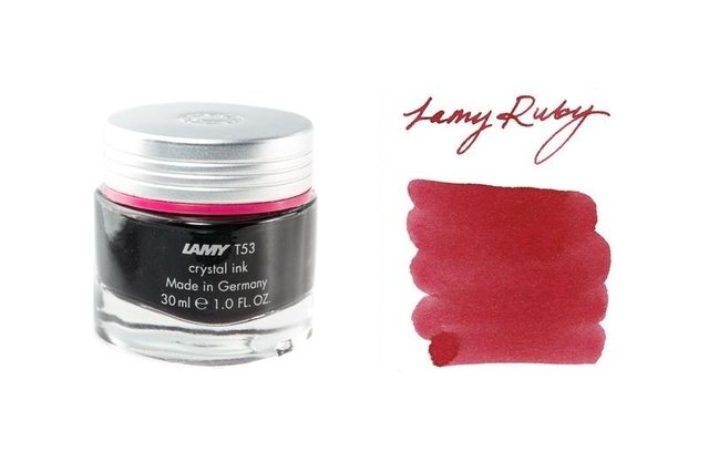 Frasco De Tinta Lamy Crystal Ink Linha Premium 30ml Ruby