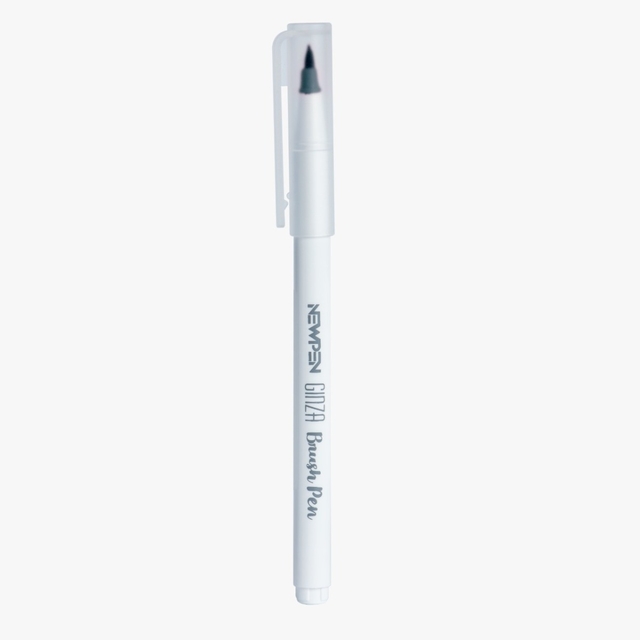 Caneta Pincel Brush Pen Ginza Cor Blue Ice 3105 Newpen