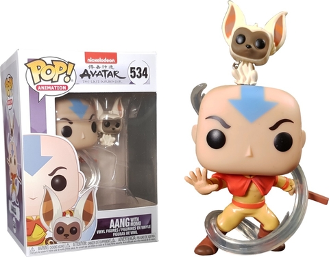 Boneco Aang With Momo Avatar #534 Pop Funko