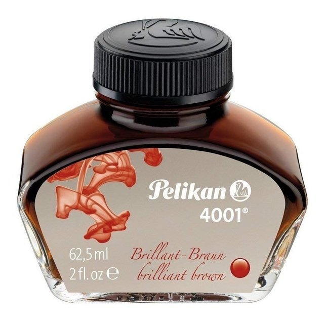 Tinta Pelikan 4001 Engarrafada Marrom 62,5 Ml 329185