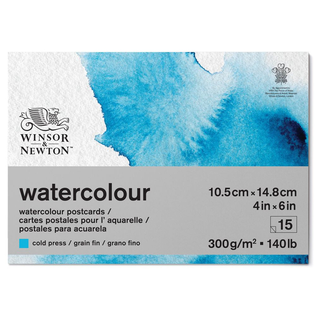 Bloco Aquarela Winsor & Newton Postcards 300g/m² 10.5x14.8cm 6667009