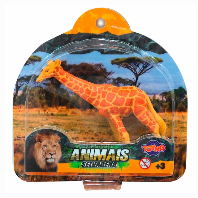 Boneco Animais Selvagens Girafa 13 Cm 43834 Toyng