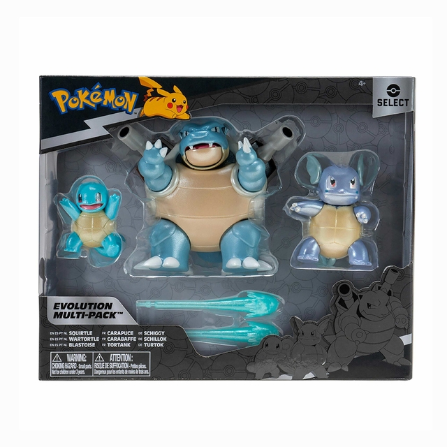 Pokemon Multipack de Evolução Squirtle, Wartortle e Blastoise 3289 Sunny