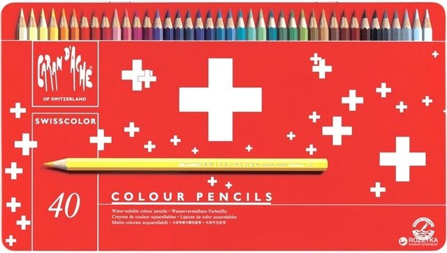 Lapis Aquarela Caran D'ache Swisscolor 40 Cores 1285 740