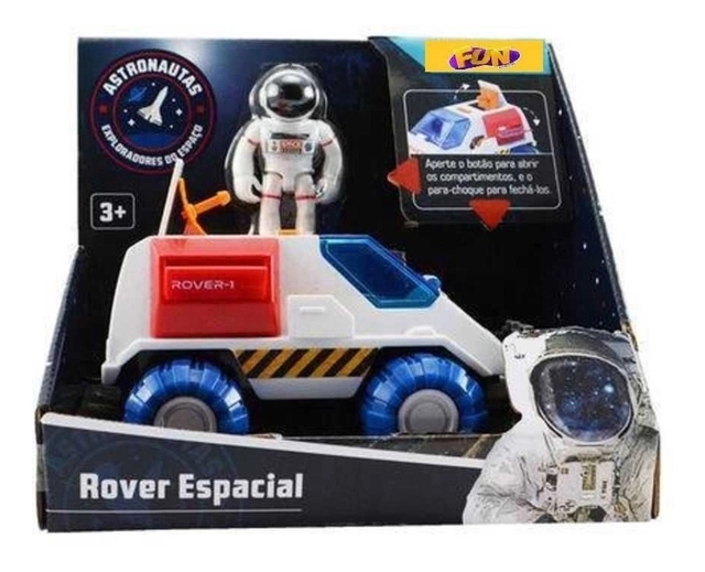 Carro E Boneco Rover Espacial Astronautas Fun F00242