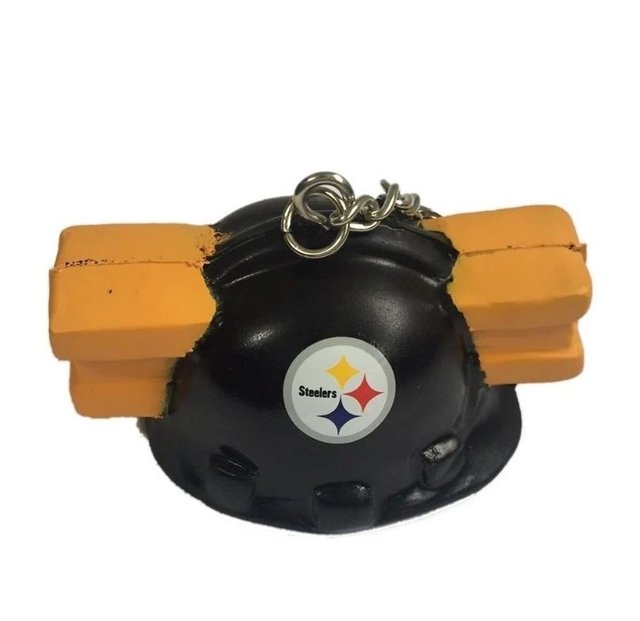 Nfl Chaveiro Pittsburgh Steelers Foam Head