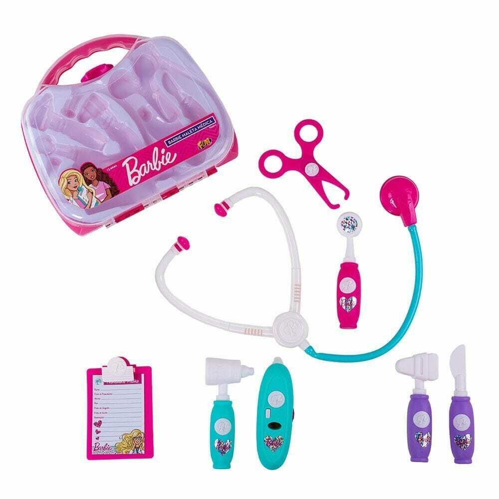 Kit Infantil Colorir Box c/12 Lápis Barbie