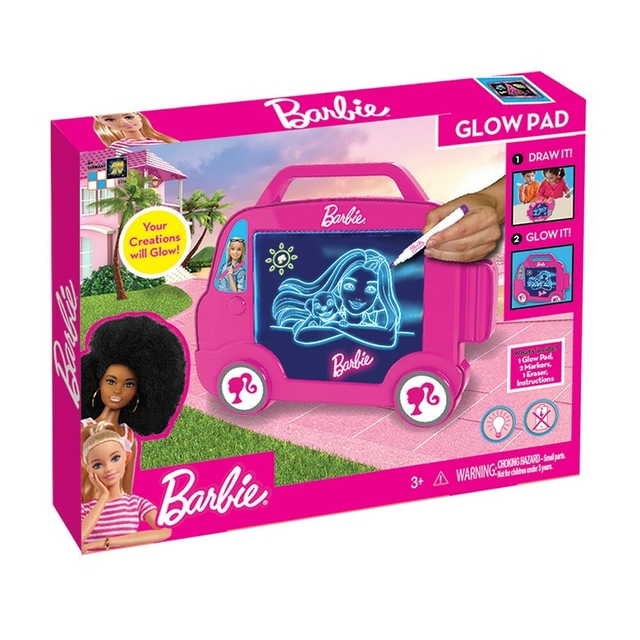 Barbie - Pinte E Ilumine Van F0123-6 Fun