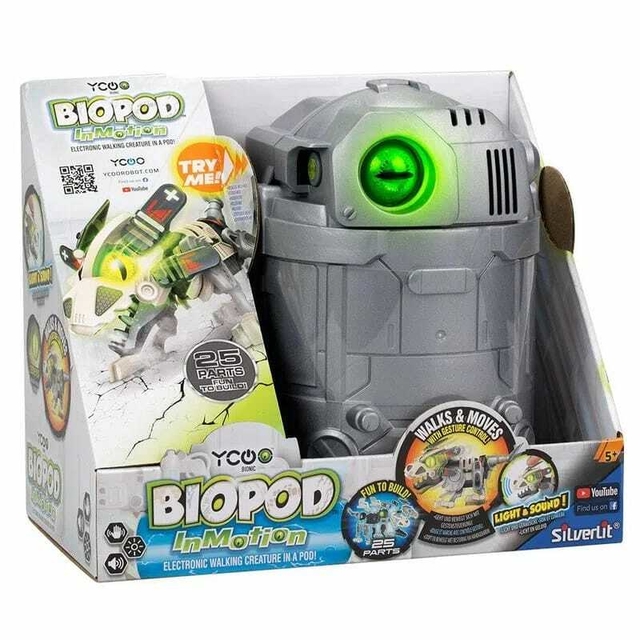 Biopod Inmotion Cinza Com Luz Som E Movimento F00705 Fun