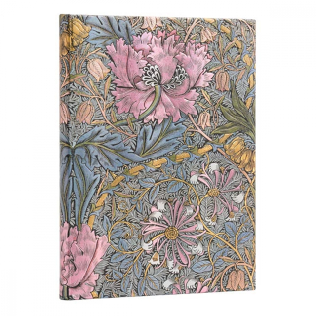 Caderno Paperblanks Morris Pink Honeysuckle Ultra 23x18cm Capa Dura Pautado 9385-5