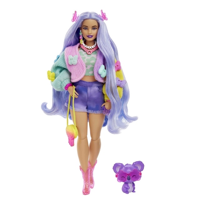 Boneca Barbie Extra Jaqueta Com Borboletas 20 Mattel Hkp95