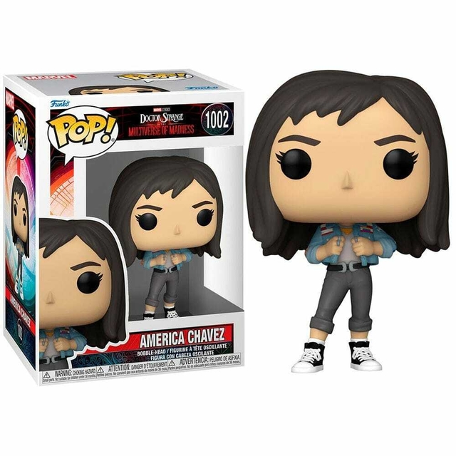 Boneco Funko Pop Marvel Doctor Strange Multiverse America Chavez 1002