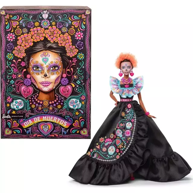 Boneca Barbie Dia De Los Muertos Dia Dos Mortos Mattel HRM72