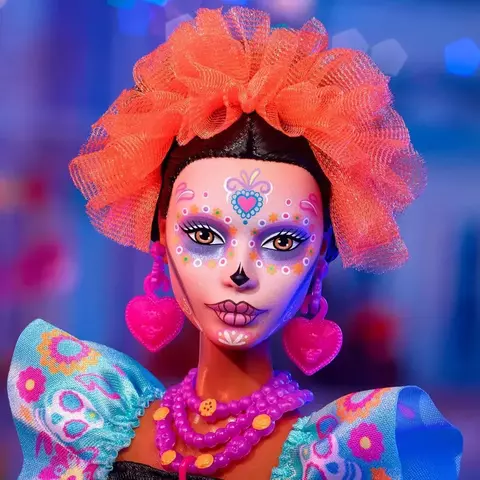 Boneca Barbie Dia De Los Muertos Dia Dos Mortos Mattel HRM72