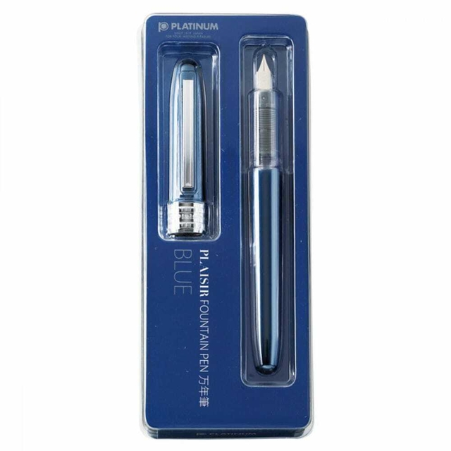 Caneta Tinteiro Plaisir Platinum M 05 Blue PGB-100056