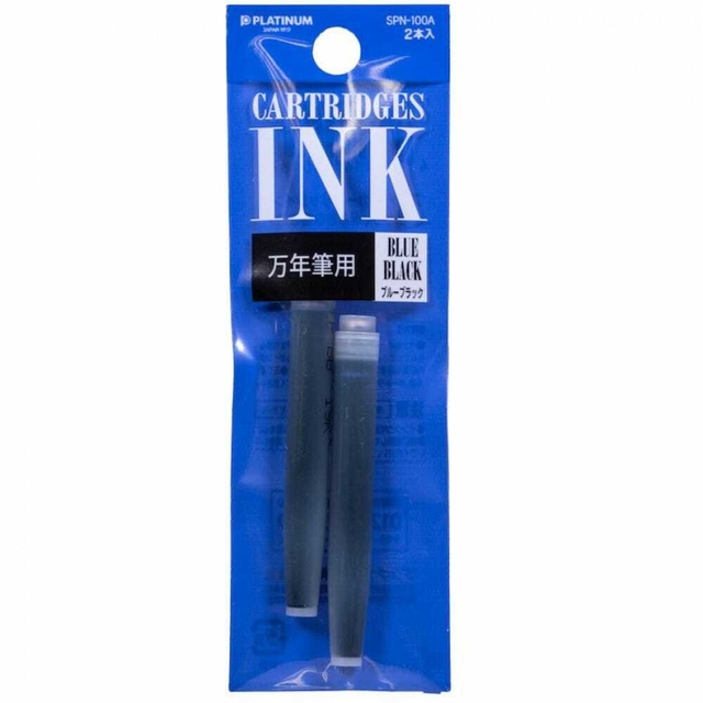 Cartucho Para Caneta Tinteiro Platinum Japão C/2 Blue Black