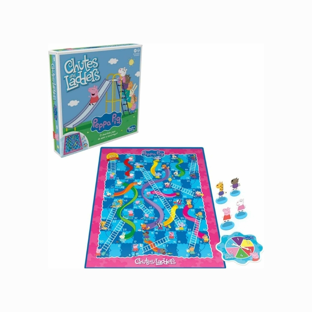 Jogo de Tabuleiro Chutes and Ladders Peppa Pig Hasbro F2927 