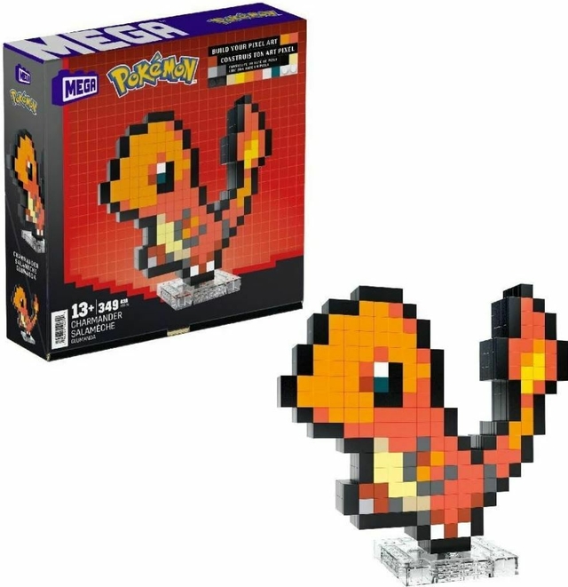 Conjunto De Construção Charmander Mega Pokemon Mattel Hth76