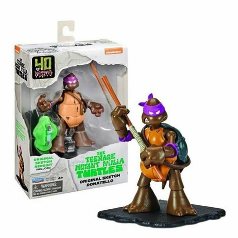 Playmates TMNT: 40th Anniversary Original Sketch Turtle Figure Donatello Sunny 3756