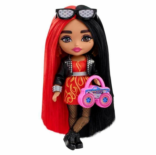 Barbie Extra Minis Cabelo Vermelho e Preto Hkp88