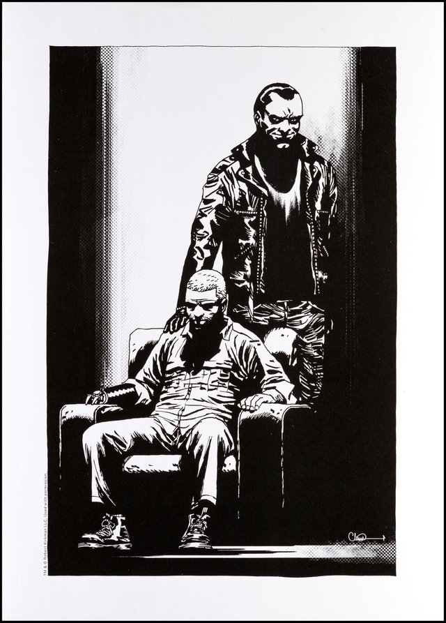 Print The Devil On Your Shoulder - The Walking Dead - autógrafo impresso de Charlie Adlard 42cm x 30cm