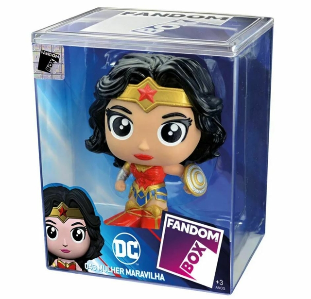 Fandom Box Mulher Maravilha Liga da Justiça 10 Cm Líder Brinquedos