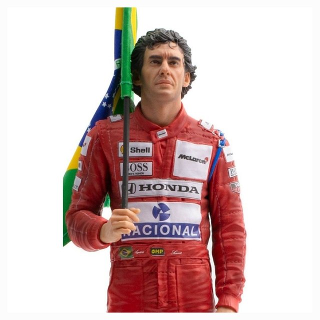 Estátua Ayrton Senna - Gp Brazil 1991 - Art Scale 1/10 - Iron Studios