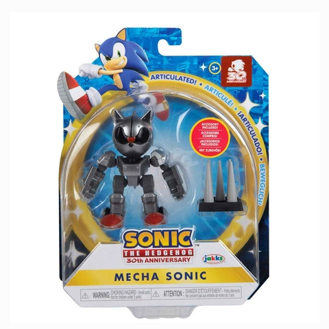 Sonic The Hedgehog Boneco Mecha Sonic 8 Cm 4253 Sunny