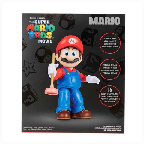 Super Mario Filme Boneco Mario Com Desentupidor 12cm 4264 Sunny