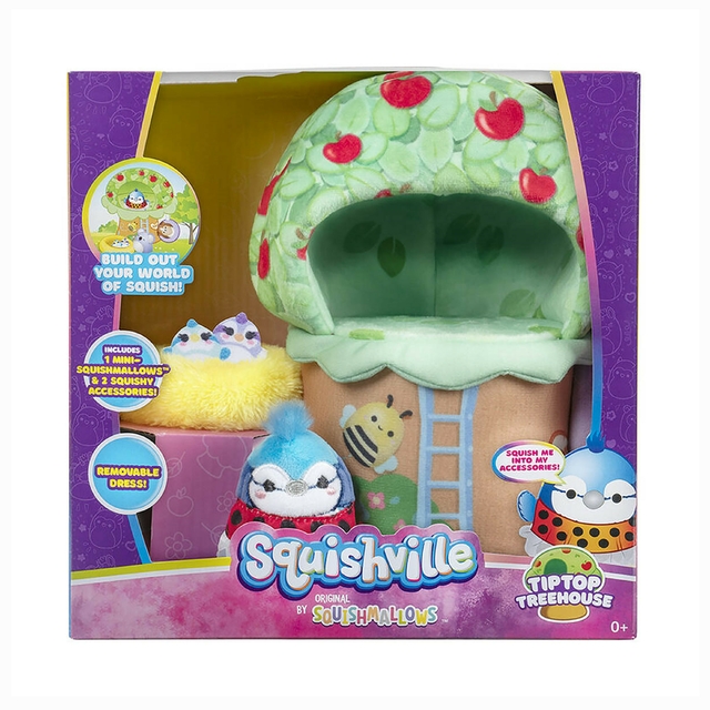 Squishmallows Playset Squishville Tip Top Treehouse 3433 Sunny