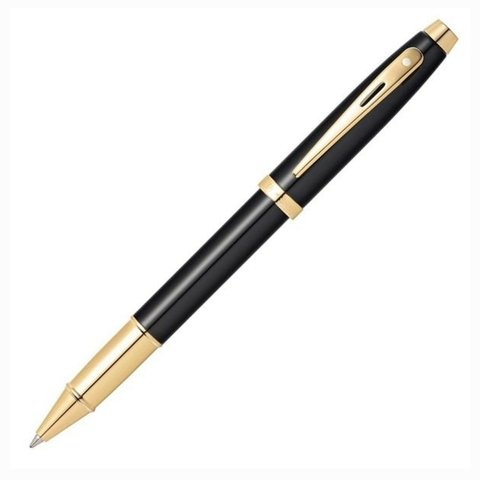 Caneta Rollerball Sheaffer 100 Preto Com Clip Dourado E1932251