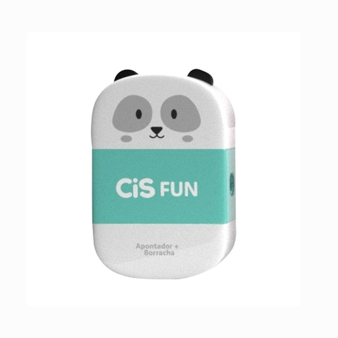 Apontador Com Depósito + Borracha Fun Pandinha Cis 3418