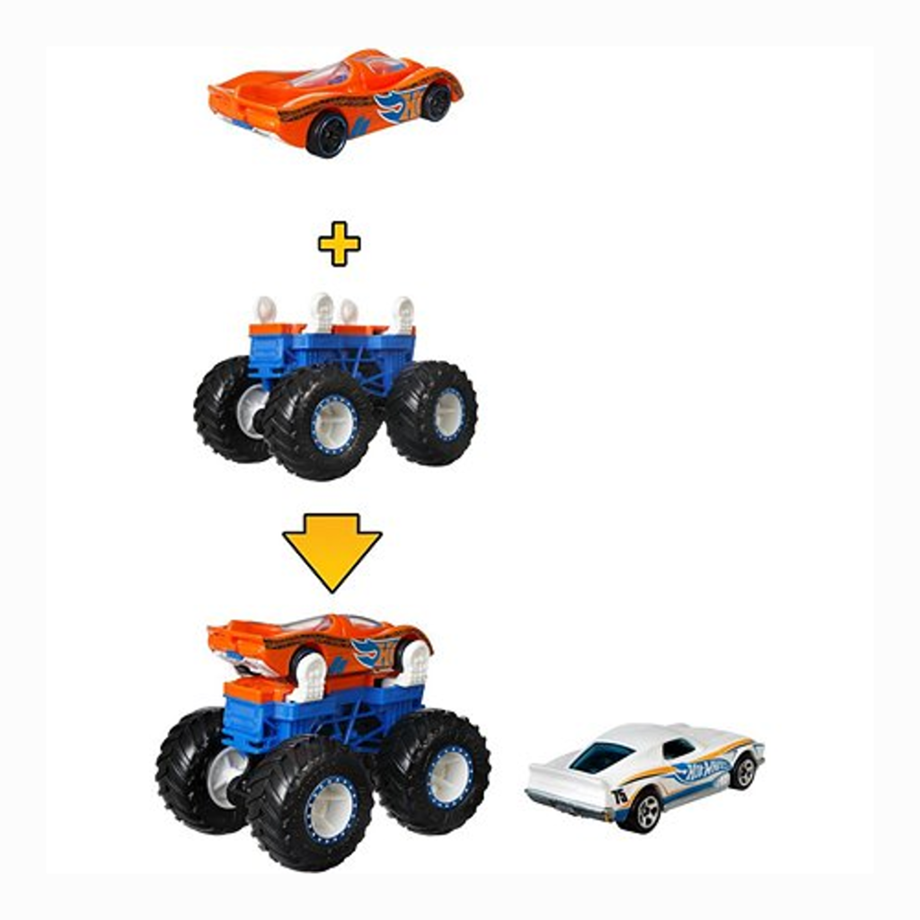 Carro Fun Hot Wheels Monte Seu Monster Truck Vermelho - F0082-6