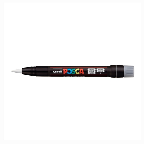 Caneta Posca Brush Uni Pcf-350 Branco #01 9680