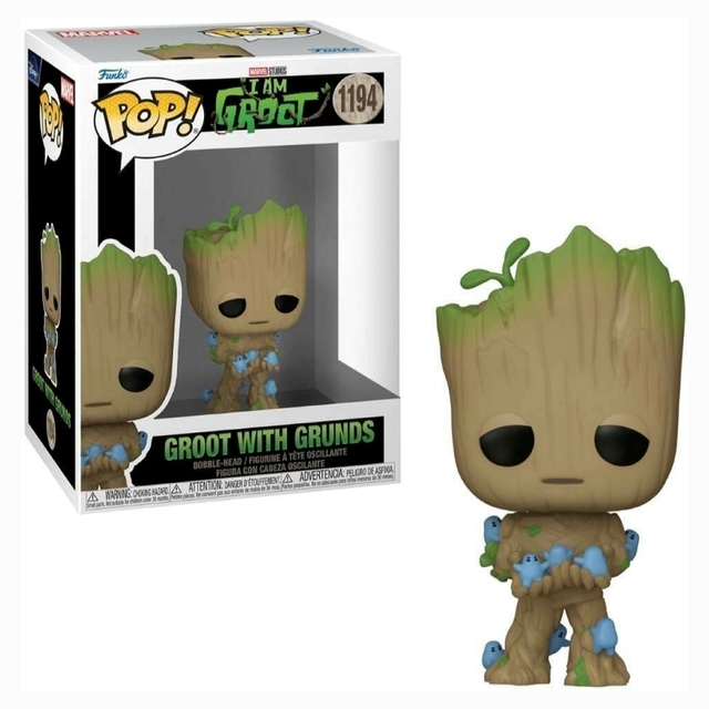 Boneco Funko Pop Marvel I Am Groot - Groot With Grunds 1194