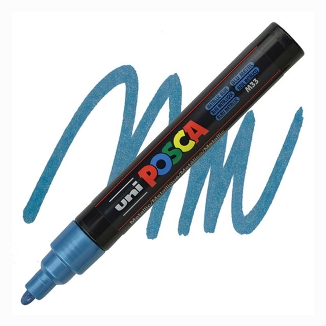 Caneta Posca Uni Pc-5m Metallic Blue 1.8-2.5mm #M33 3554