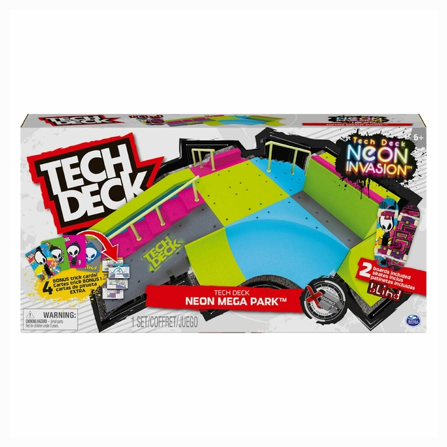 Tech Deck Neon Mega Park Rampa Skate De Dedo 2896 Sunny Spin Master