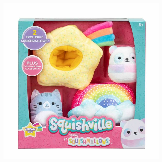 Squishmallows Squishville Dream Big 2 Pelúcias 3435 Sunny