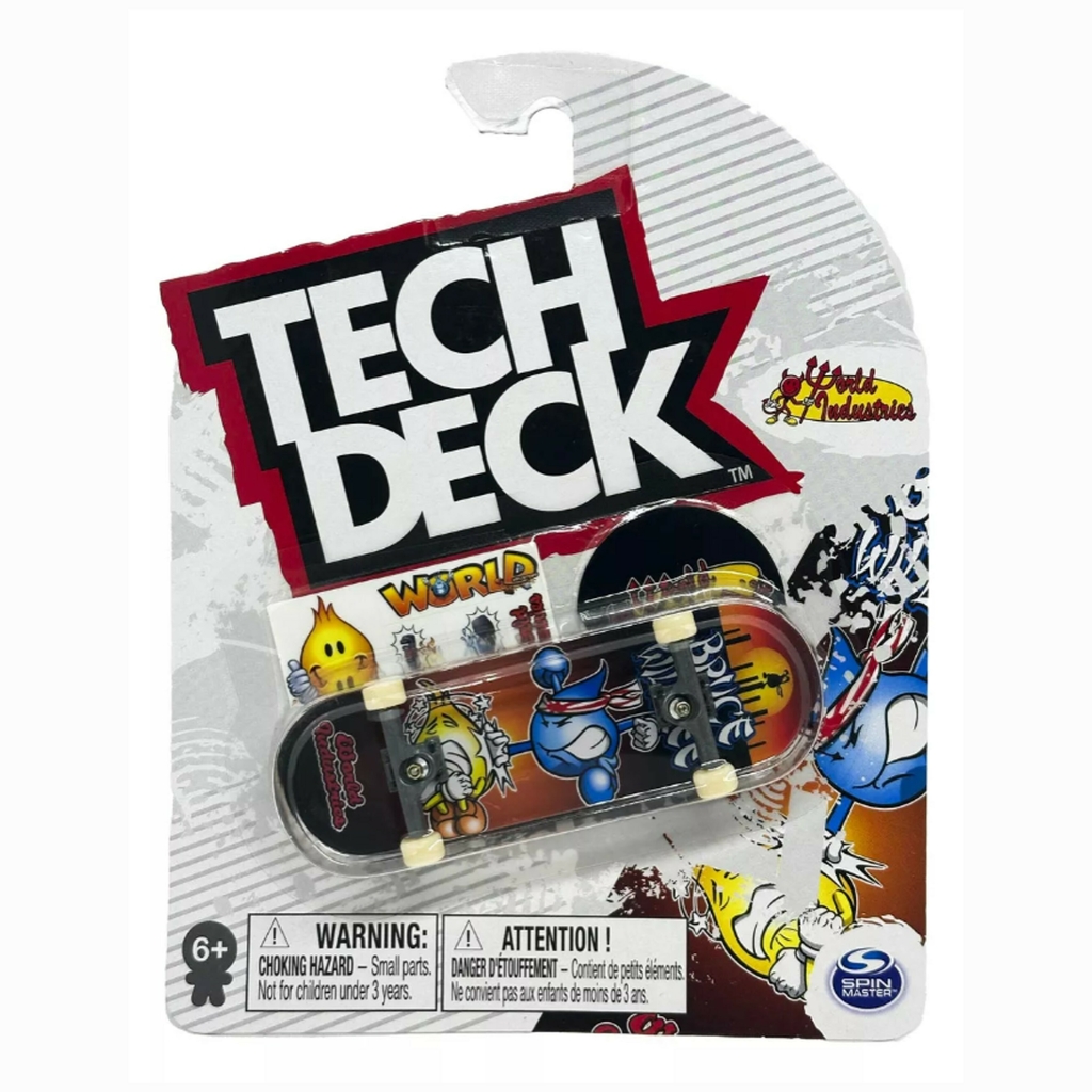 Skate De Dedo - Tech Deck - Iworld Industries Azul - Sunny