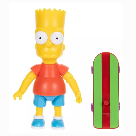 The Simpsons Bart Com Skate Articulado 9 Cm 4043 Sunny Jakks Pacific