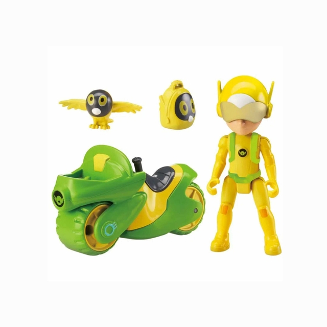 Conjunto Motocicleta e Boneco Articulado Petronix Defenders Jia's e Paul-E Fun F0113-9